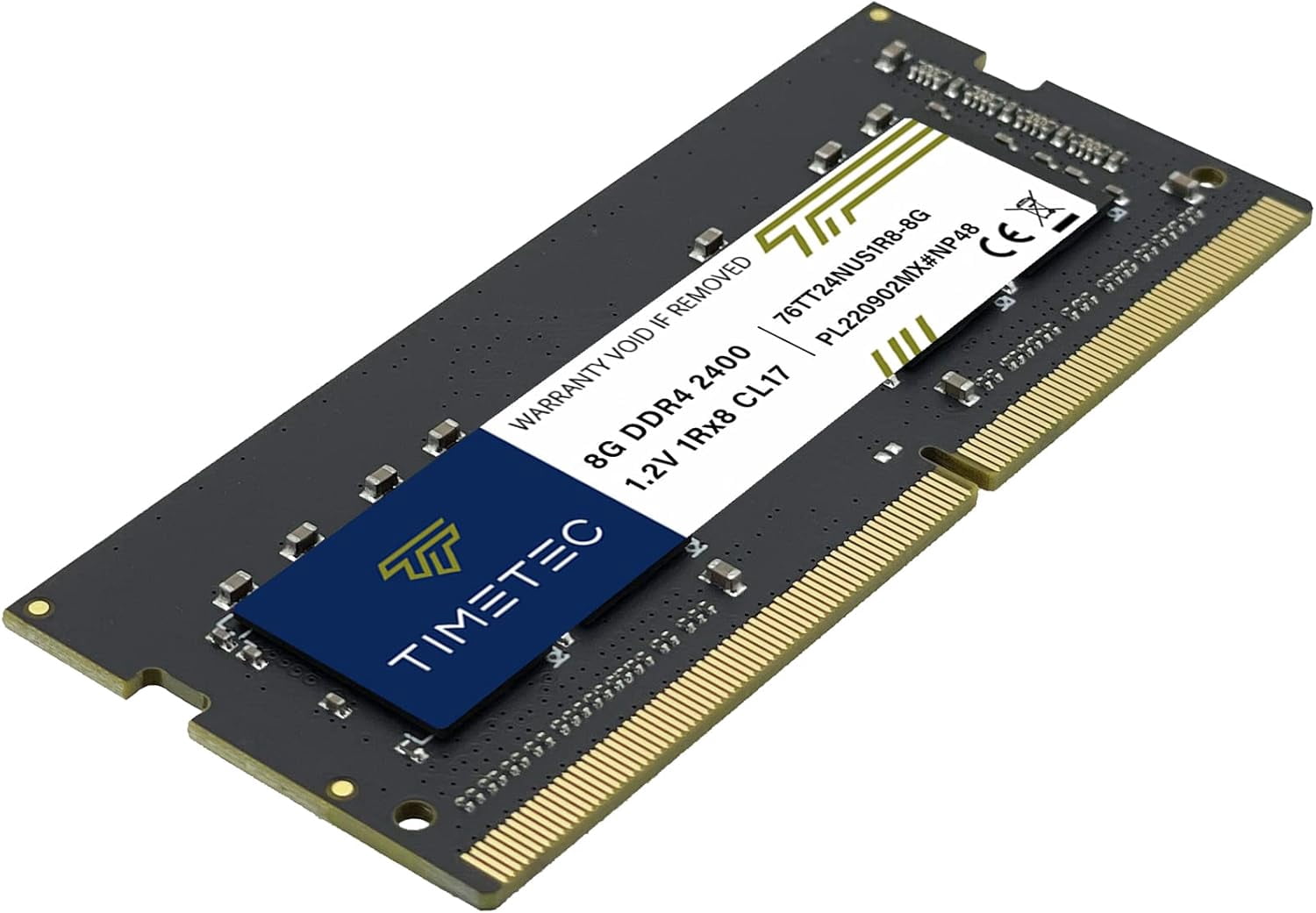 Timetec 8GB DDR4 RAM Memory, 2400MHz PC4-19200, SODIMM 260-Pin, Non-ECC Unbuffered, 1.2V CL17, Laptop Module, 1Rx8