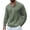 Army Green, variant on gbyLJF Mens Casual Linen Shirts Long Sleeve Button Up Half Open Front Tops Summer Beach Vacation Casual T-Shirt