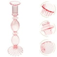 thumbnail image 3 of Tineasur Elegant Clear Glass Candlestick Holder, Single Decorative Candle Holder for Home Decor and Table Centerpiece, 3 of 6