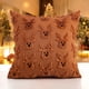 thumbnail image 4 of Wmhnj Funda de almohada navideña de peluche con forma de reno y copo de nieve, suave, multicolor, para sof cama, decoracin del hogar, 45,7 x 45,7 cm, 4 of 8