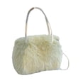 thumbnail image 2 of Bolso de mano de felpa para mujer, bolso bandolera suave y portátil para ir al trabajo o de vacaciones. Verde claro, 2 of 5
