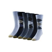 GOLDTOE Edition Men's Casual Argyle Crew Socks, 6-Pack