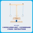 thumbnail image 2 of Juego Ring Toss Hook & Ring, relacionado con la familia, con marcador, 2 of 3