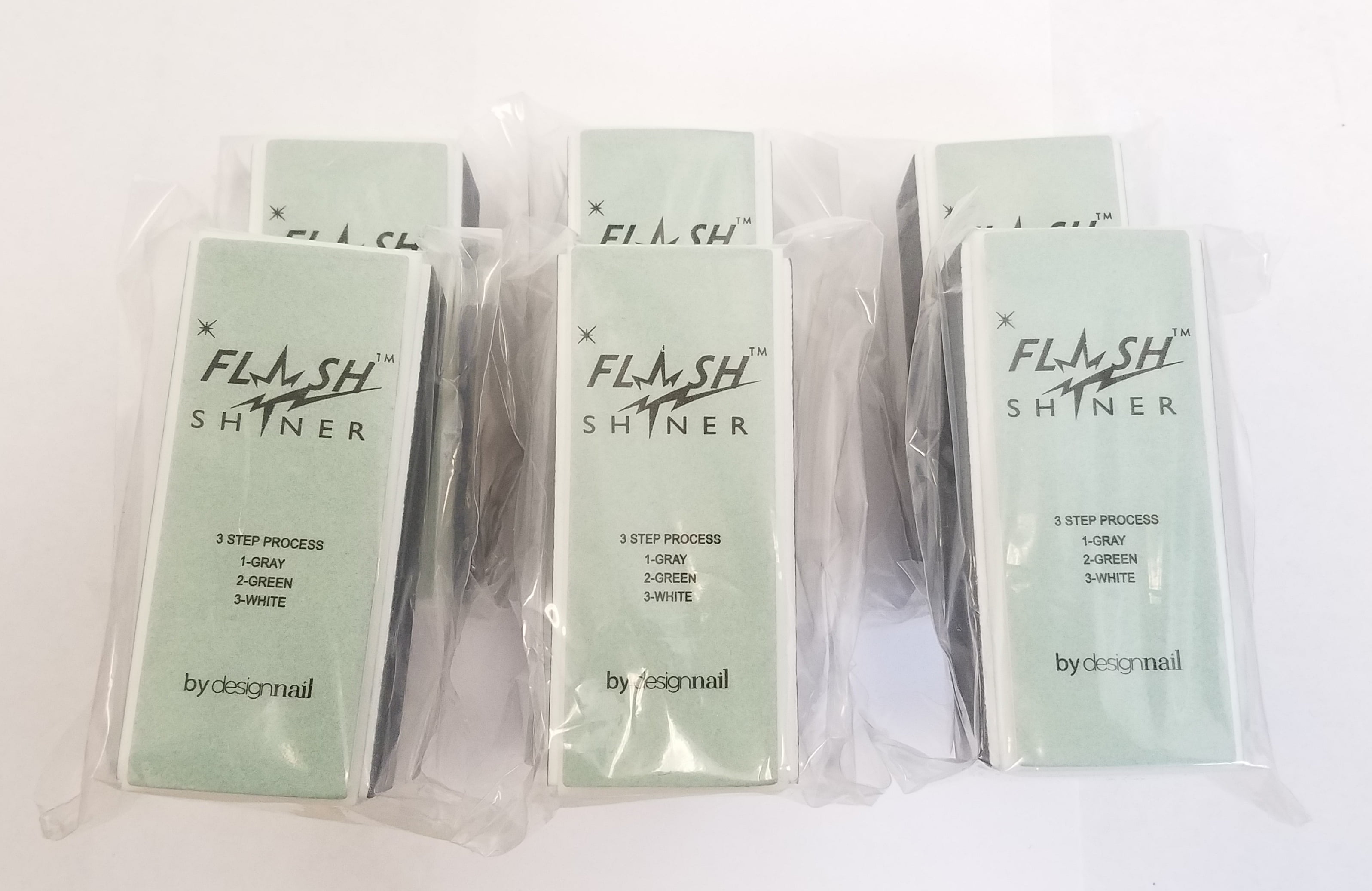 Flash Shiner Nail Buffer 3 Ways Pack of 6