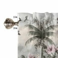 thumbnail image 4 of Vintage Botanical Valances for Windows Farmhouse Kitchen Curtains Valances Rod Pocket Valance Curtains for Kitchen Windows Retro Palm Tree Spring Floral Window Valances for Bathroom Bedroom 54"x18", 4 of 6