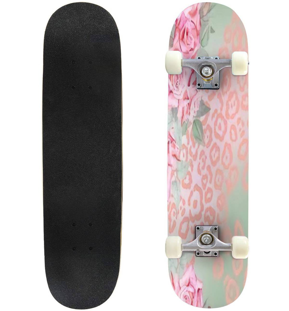 レア　SKATEBOARDING BEAR L DISTORTION Skulls with guns and roses seamless pattern RASTER VERSION