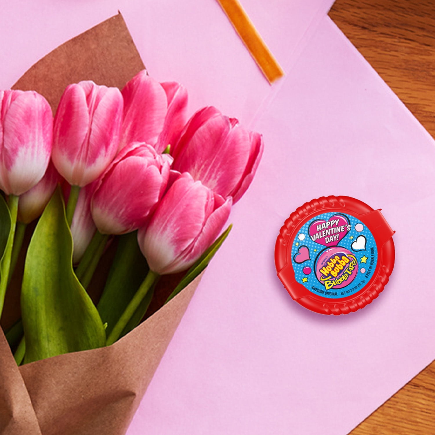 Hubba Bubba Valentine's Day Bubble Tape Chewing Gum - 2 oz Pack