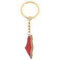 thumbnail image 1 of Llavero único de sandía con diamantes de imitación para bolsos, carteras y llaves. Llavero de sandía, adorno colgante para bolso, llavero de fruta., 1 of 7