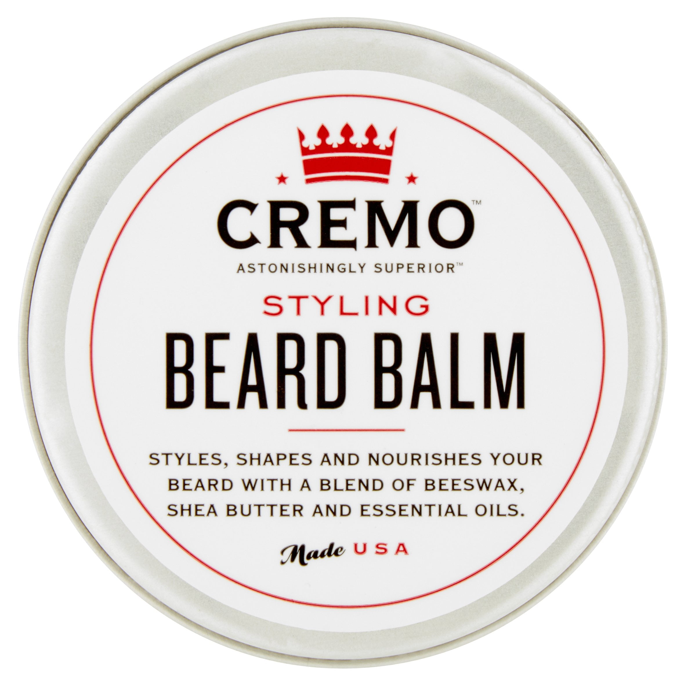 Cremo Astonishingly Superior Styling Mint Blend Beard Balm, 2 oz