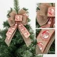 thumbnail image 3 of 1 PC Christmas Tree Bows for Wreaths, Christmas Wreath Bows, Buffalo Plaid Bows, Pumpkin Leaves Bows for Front Door, Fall Thanksgiving Decor, Burlap Bows for Wreath Indoor Outdoor Wall Decorations, 3 of 10