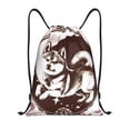 thumbnail image 1 of Gaeub Vintage Husky Dog Drawstring Backpack Bag Sport Gym Sackpack Heavy Duty String Backpack for Men Women-Small, 1 of 6