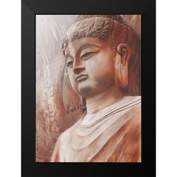 Seifert, Brita 11x14 Black Modern Framed Museum Art Print Titled - Buddha III
