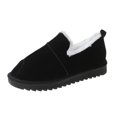 thumbnail image 1 of NECHOLOGY Botas Mujer Adulto Femenino Zapatos Botines para mujer Botas y calidez de algodón sólido de fondo para mujer, botas de mujer de gamuza a la de Color terciopelo (Black, 7.5), 1 of 6
