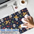 thumbnail image 4 of Long Mouse Pads for Desk,Navy Mexican Skull Pattern Desk Mats on Top Of Desks, Desk Mouse Pad Extra Large with 3mm Non-Slip Base and Stitched Edge for Gaming,Office,Work,Home 31.5"x11.8", 4 of 6