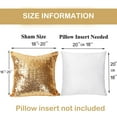thumbnail image 5 of 4Pcs Gold Silver Sequin Pillow Covers 18x18 Inches Shiny Luxury Decorative Cushion Cases with Hidden Zipper Design for Home Décor - Perfect for Sofa, Bed, Living Room, and Party, 5 of 6