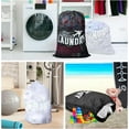 thumbnail image 6 of 2 Pack Large Mesh Laundry Bag, Heavy Duty Laundry Bags with Drawstring, Laundry Hamper Liner, Machine Washable, for Travel, Storage, Sports, Dorms and Apartment Dwellers, 24 x 36 Inches, 6 of 6