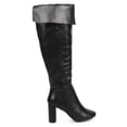 thumbnail image 2 of New Women Breckelles Linda-22 Leatherette Over The Knee Block Heel Tailored Boot, 2 of 5
