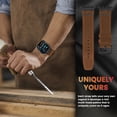 thumbnail image 3 of AP Leather Band Compatible with Apple Watch Ultra 2 Band 49mm 46mm 45mm 44mm, Rugged Vintage Genuine Leather Extra 26mm Wide Watch Bracelet for iWatch Series 10 9 8 SE 7 6 5 Men, 3 of 12