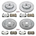 thumbnail image 3 of PowerStop Front and Rear Z26 Street Warrior Carbon-Fiber Ceramic Brake Pad and Drilled and Slotted Rotor Kit Fits: CHEVROLET Select Models K5603-26, 3 of 9