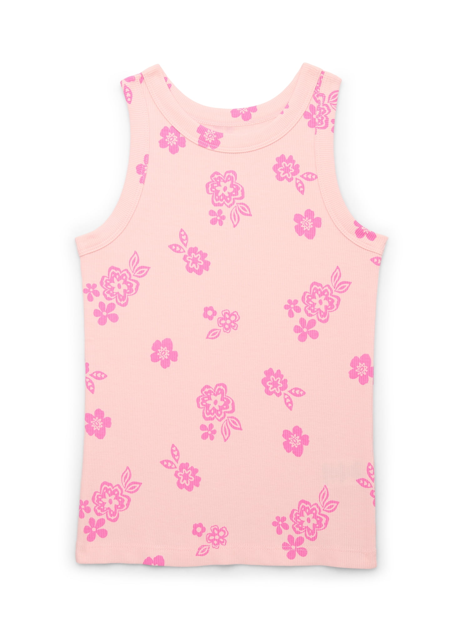 Wonder Nation Girls Kid Tough Tank Top, 3 Piece Set, Sizes 4-18 and Plus