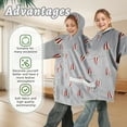 thumbnail image 4 of Couples Hoodies Two Person Hoodie Funny Couples Double Sweatshirt Avocado Popcorn Matching Hoodies for Lovers Friends, 4 of 8