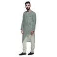 thumbnail image 2 of Atasi Designer Kurta Set For Boys Printed Long Kurta Pajama Summer Clothing, 2 of 4