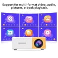 thumbnail image 4 of LED Mini Projector with Two Color Mobile Phone Connectable Beamers for Home Theater, 4 of 5
