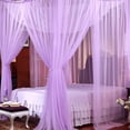 thumbnail image 6 of 4 Openings Bed Canopy Net Twin Bed Canopy Bed Curtains for Girls Kids Rooms, 6 of 8