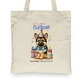 thumbnail image 2 of Happy Birthday Cute Puppy German Shepherd with Cake Gifts Party Hat Canvas Tote Bag Alsatian Dog Lover Gifts Reusable Shopping Grocery Bag - 00029, 2 of 5