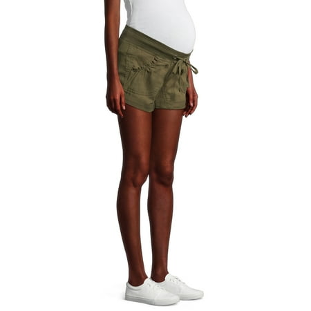

Planet Motherhood Maternity Shorts with Drawstring and Underbelly Panel