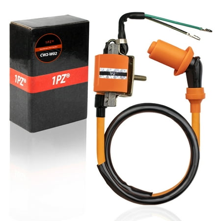 1PZ CW2-W02 2-Wire Ignition Coil for 4-stroke 50cc 70 cc 90cc 110 cc 125cc ATVs Dirt Bike Go Karts TAOTAO ROKETA KAZUMA