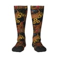 thumbnail image 2 of Picia Women Crew Soft Moisture-wicking Socks Embroidery Chicken Rooster Pattern Design Cotton Socks, One Size fit All, 2 of 9