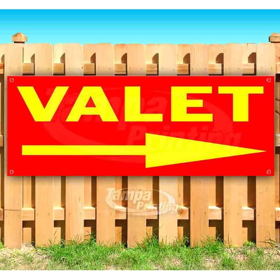 Valet 13 oz Vinyl Banner With Metal Grommets