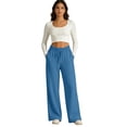 thumbnail image 6 of Wide Leg Sweatpants for Women Fashion Casual Straight Solid Color Loose Pants Gym Workout Training, 6 of 6