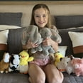 thumbnail image 5 of MorisMos 6Pcs Farm Animal Stuffed Animals Bulk with Cow/Horse/Sheep/Pig/Bunny/Chick Plush Toys, 5 of 8
