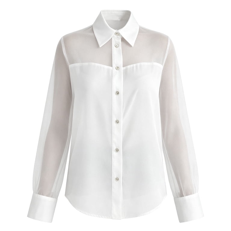 are white dress shirts see through Cloud- White Transparent Shirt for Men  Rareweave