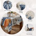 thumbnail image 5 of Thanksgiving Pumpkin Table Cloth Waterproof Tablecloths, Fall Farmhouse Eucalyptus Leaves Tablecloth Dining Table Cover for Kitchen Party Tabletop Outdoor, Square Tablecloth 60x60 Inch, 5 of 9