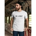thumbnail image 2 of One A Boat Street Words Men White T-Shirt, Male Large, 2 of 4