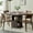 Black, variant on Fiogmub 47 inch Round Dining Table for 4, Circle Kitchen Table with Storage Shelf, Modern Dinner Table for Living Room, Walnut