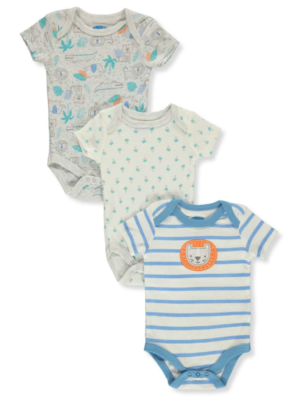 Bon Bebe Baby Boys' 3-Pack Bodysuits - blue/multi, 6 - 9 months (Newborn) -  Walmart.com