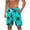 `Mint Green, variant on Hurxie Men's Swim Trunks Hawaiian Bathing Suit Swimsuits Beach Shorts with Pockets Purple,L