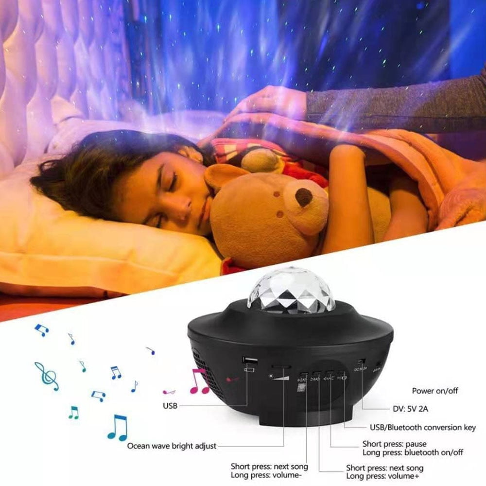 Star Projector LED Starry Sky Projecteur USB Bluetooth Night Light