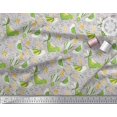 thumbnail image 3 of Soimoi Poly Georgette Fabric Floral & Bird Cartoon Decor Fabric Printed Yard 42 Inch Wide, 3 of 3