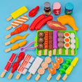 thumbnail image 1 of Jouets Alimentaires Enfants Jeu d'Imitation Cuisine Jouets Aliments de Simulation Batterie de Cuisine Cuisine Kit BBQ Jeu de Rôle Cadeau Éducatif pour Enfants, 1 of 7