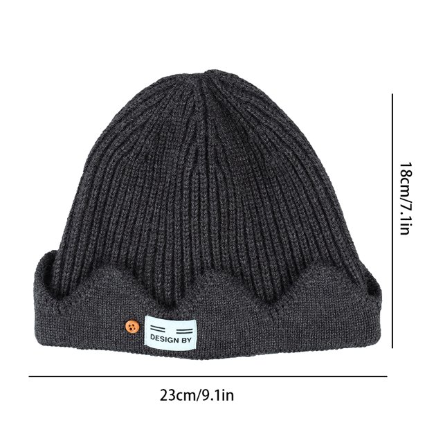 Gorro cálido de invierno, gorro de punto octogonal de color, gorro de punto octogonal con puños, gorro de punto octogonal de confiabilidad excepcional