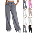 thumbnail image 5 of Soft Women's Sweatpants High Waist Wide Leg Comfortable Fit Including Pockets Suitable for Daily Activities, 5 of 9