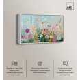 thumbnail image 3 of Art Remedy Playful Flower Art Canvas, 45" x 30", White Frame, Lush and Lovely I, 3 of 7