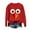 Red#01, variant on Yteetum Cute Turkey Thanksgiving Sweatshirts for Women Oversize Crewneck Funny Turkey Graphic Pullover Hoodless Sweatshirts Tops Womens Casual Thanksgiving Print Round Neck Long Sleeve Sweatshirts