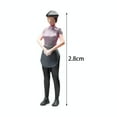 thumbnail image 2 of 1/64 Girls Model Figure Miniature People Figurines for DIY micro landscape model railroad Scene Accessories, 2 of 8