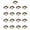 Gold, variant on WINDLAND 100Pcs Washable Fabric Size Labels Multipurpose Cloth Size Labels Easy Installation For Household Clothing Markings